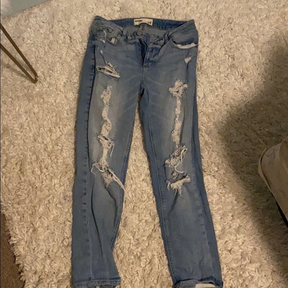 Ripped mom jeans
